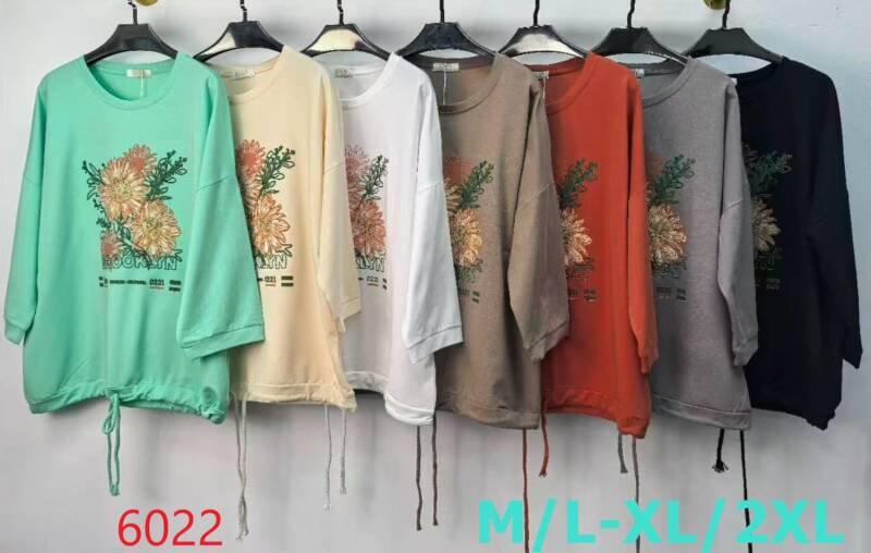 Bluzki damskie Roz M/L-XL-2XL, Mix Kolor Paczka 12 szt